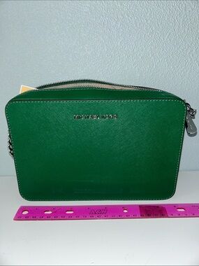 Michael Kors Emerald Saffiano Leather Crossbody*